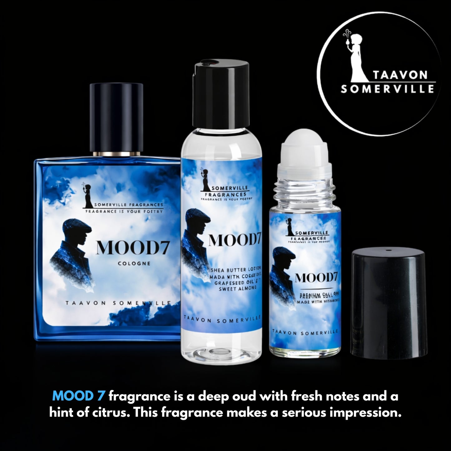 MOOD7 GIFT SET: COLOGNE, ROLL ON & SHEA LOTION FOR HIM