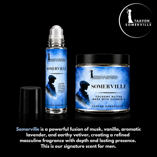SOMERVILLE: Shea Butter, Lotion & Roll On For Him
