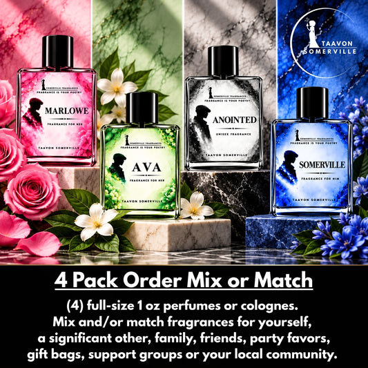 (4) PERFUMES or COLOGNES. MIX or MATCH