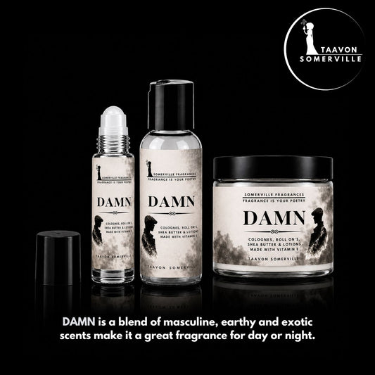 DAMN: Cologne Shea Lotion, Shea Butter & Body Roll On For Him