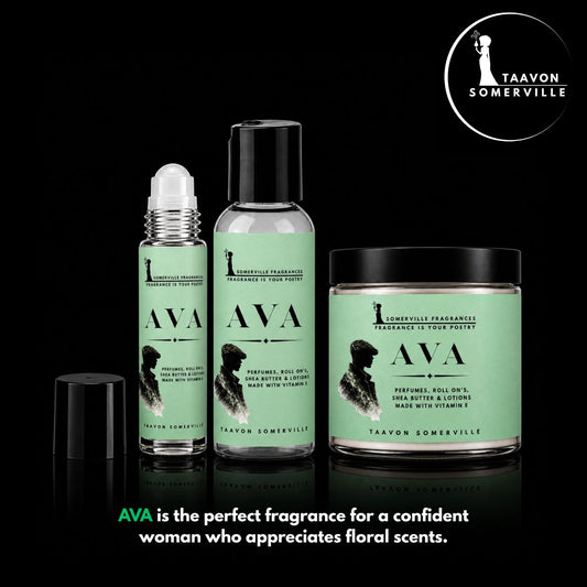 AVA: Perfume Shea Lotion, Shea Butter & Body Roll On For Her