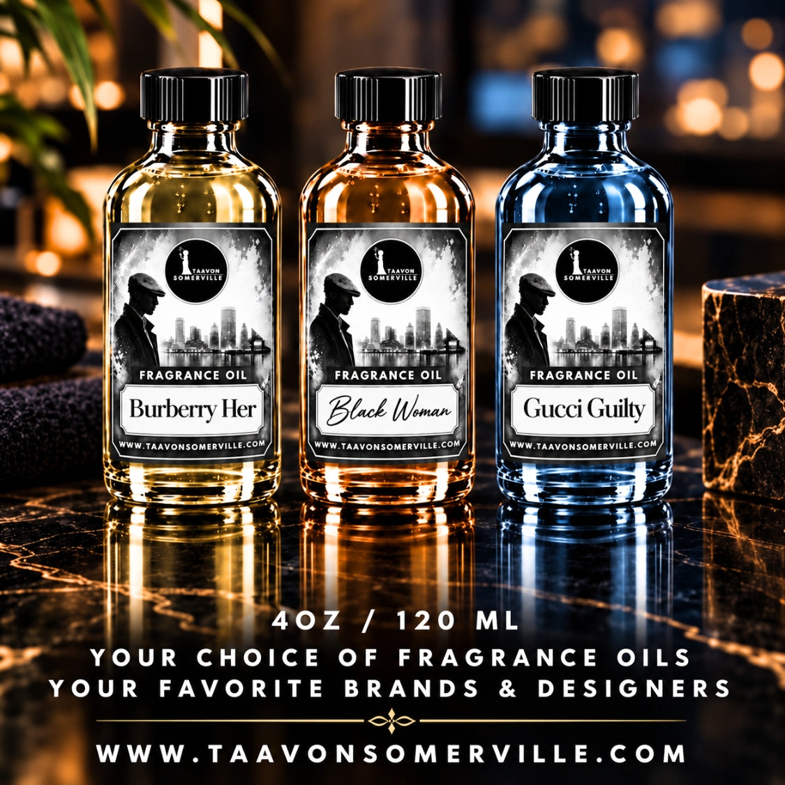 Fragrance Body Oils 4oz/120ml