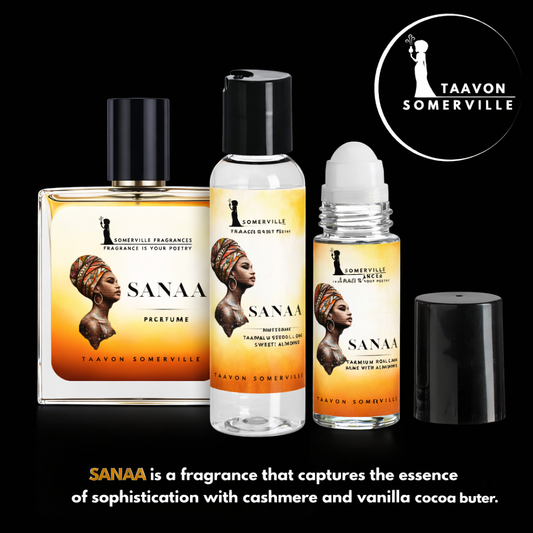 SANAA BUNDLE: PERFUME, ROLL ON & SHEA LOTION FOR HER