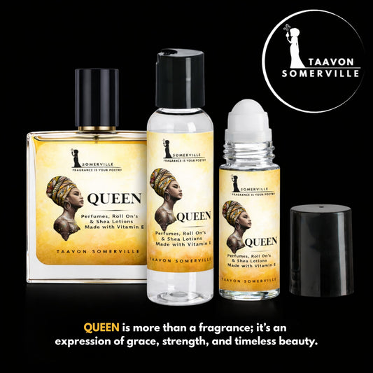 QUEEN BUNDLE: PERFUME, ROLL ON & SHEA LOTION FOR HER