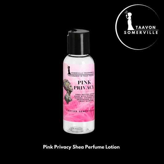 PINK PRIVACY SHEA BUTTER PERFUME LOTION FOR HER